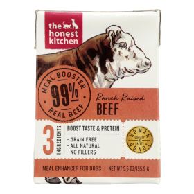The Honest Kitchen - Dog Fd Meal Boost 99%beef - Case Of 12-5.5 Oz The Honest Kitchen - Dog Fd Meal Boost 99%beef - Case Of 12-5.5 Oz